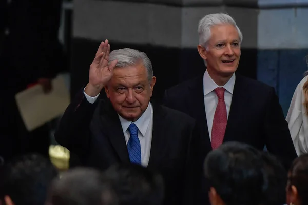 Eylül 2023 Toluca Meksika Andres Manuel Lpez Obrador Meksika Devlet — Stok fotoğraf