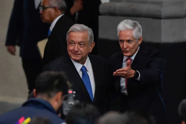 Eylül 2023 Toluca Meksika Andres Manuel Lpez Obrador Meksika Devlet — Stok fotoğraf