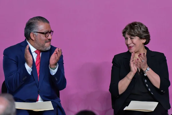 Toluca Meksika Eylül 2023 Horacio Duarte Olivares Genel Sekreter Vali — Stok fotoğraf