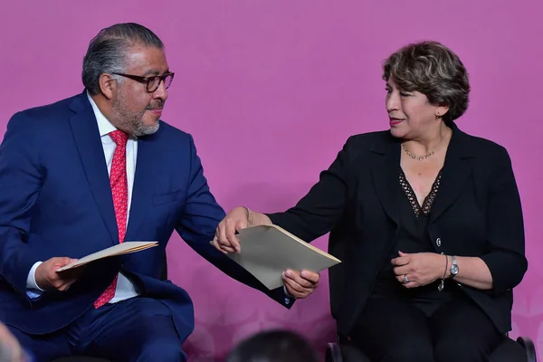 Toluca Meksika Eylül 2023 Horacio Duarte Olivares Genel Sekreter Vali — Stok fotoğraf