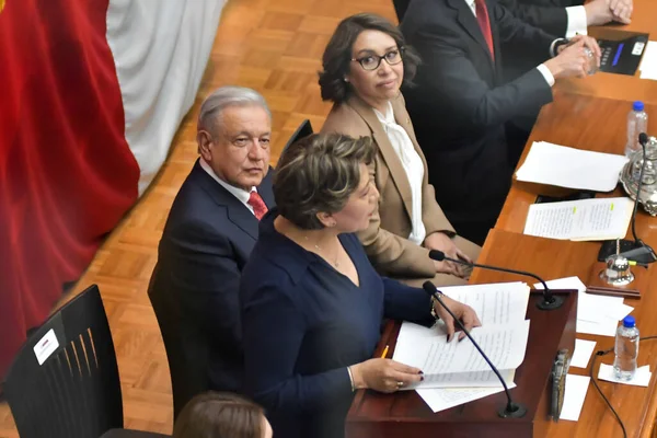 Eylül 2023 Toluca Meksika Meksika Nın Başkanı Andrs Manuel Lpez — Stok fotoğraf