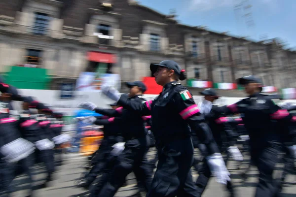 Září 2023 Toluca Mexiko Aspects Civic Military Parade 213Th Anniversary — Stock fotografie