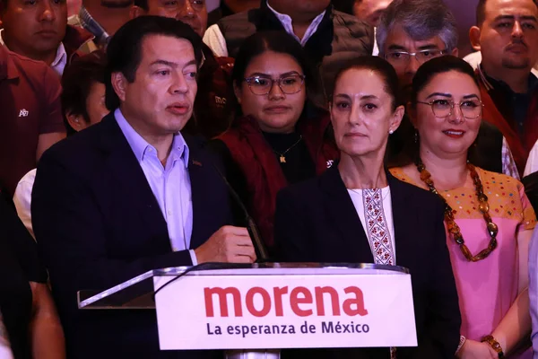 Settembre 2023 Città Del Messico Messico Presidente Nazionale Della Morena — Foto Stock