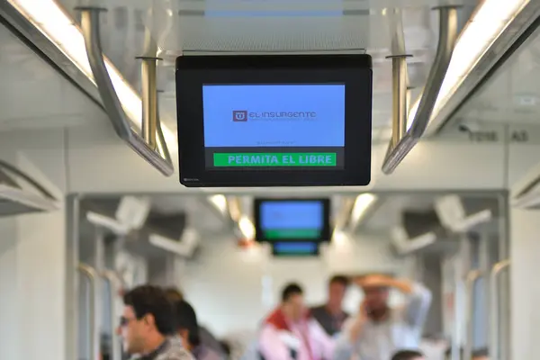 Toluca México Setembro 2023 Aspectos Inauguração Primeira Etapa Trem Interurbano — Fotografia de Stock