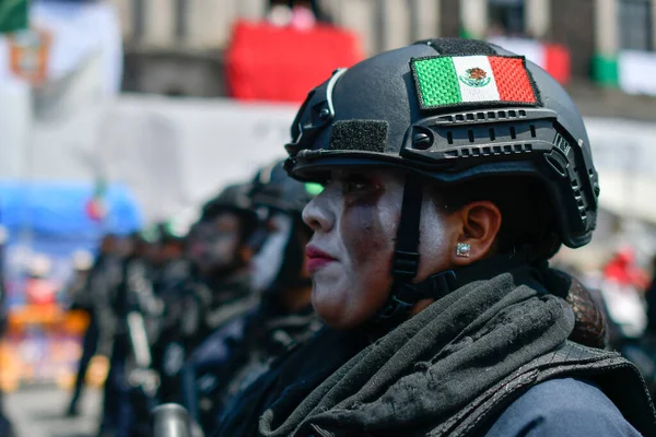 Septiembre 2023 Toluca México Aspectos Del Desfile Cívico Militar Para — Foto de Stock
