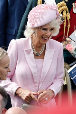 Kral Charles ve Kraliçe Camilla 'nın Fransa' ya ziyareti: Zafer Takı 'nda seremoni. 20 Eylül 2023 - Paris, Fransa
