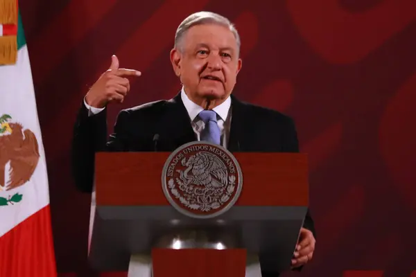 멕시코 멕시코시티에서 2023년 27일 멕시코 대통령 안드레스 마누엘 로페즈 오바도르는 — 스톡 사진