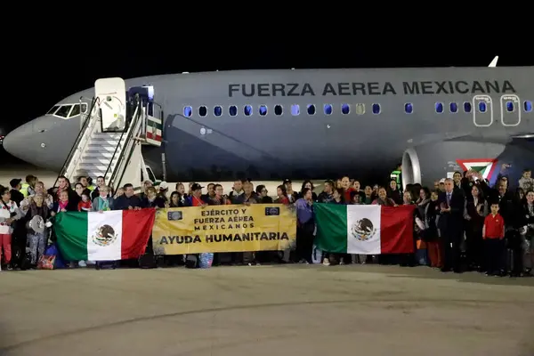 October 2023 Municipality Zumpango State Mexico Mexico Mexicans Repatriated Israel — Stock Photo, Image