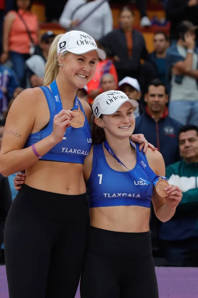 Octobre 2023 Tlaxcala Mexique Médaillée Argent Kristen Nuss Taryn Kloth — Photo