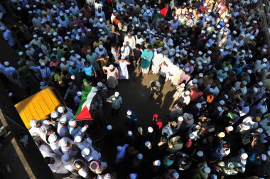 October 20, 2023, Sylhet, Bangladesh: Bangladesh National Imam Somiti Sylhet Metropolitan todays bring out rallies, processions and protest marches after Zuma Prayers in the court point area voicing opposition to the violence against Palestinians  clipart