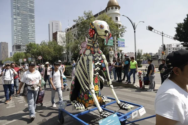 Oktober 2023 Mexiko Stadt Mexiko Die Monumental Alebrijes Parade Läuft — Stockfoto