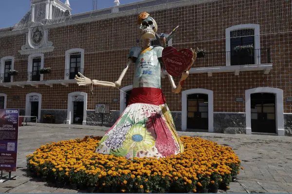 October 2023 State Puebla Mexico Monumental Catrinas Various Representations Characters — Stock Photo, Image