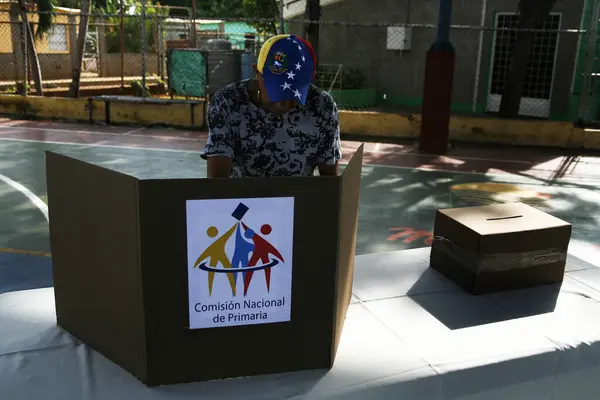 October 2023 Zulia Venezuela Venezuelan Voters Attend Voting Boxes Opposition — Stock Photo, Image