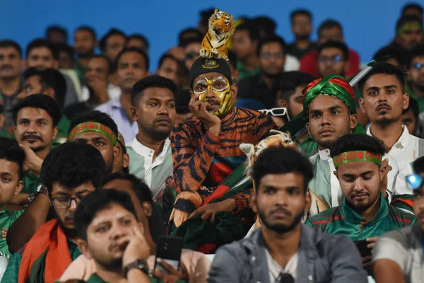 Oktober 2023 Kolkata India Bangladesh Fans Ondersteunen Hun Team Tijdens — Stockfoto