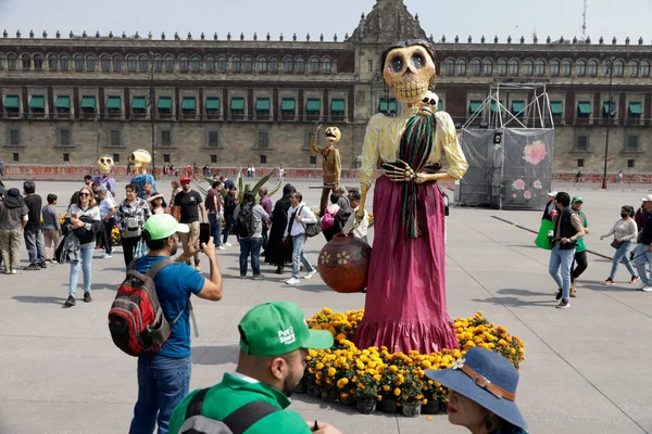 Noviembre 2023 Ciudad México México Ofrenda Monumental Para Fiesta Del —  Fotos de Stock