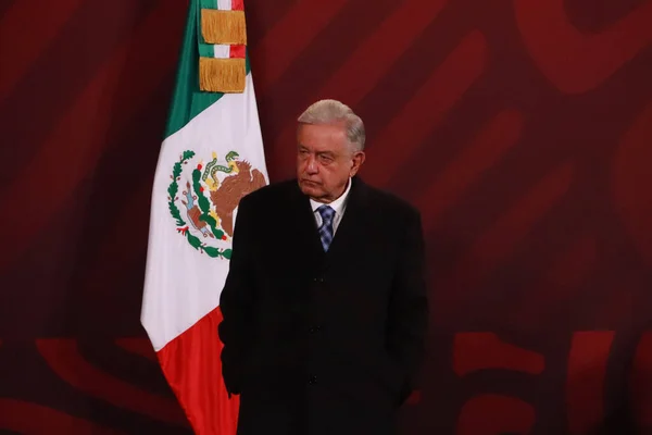 Kasım 2023 Mexico City Meksika Meksika Başkanı Andres Manuel Lopez — Stok fotoğraf