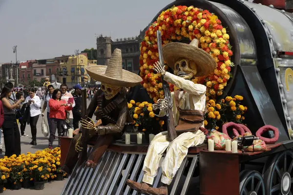 November 2023 Mexico City Mexico Monumental Offering Day Dead Festivity — Stock Photo, Image