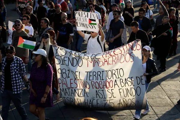 Noviembre 2023 Ciudad México México Miles Personas Participan Marcha Solidaridad — Foto de Stock