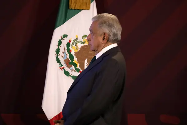 Kasım 2023 Mexico City Meksika Başkanı Andres Manuel Lopez Obrador — Stok fotoğraf