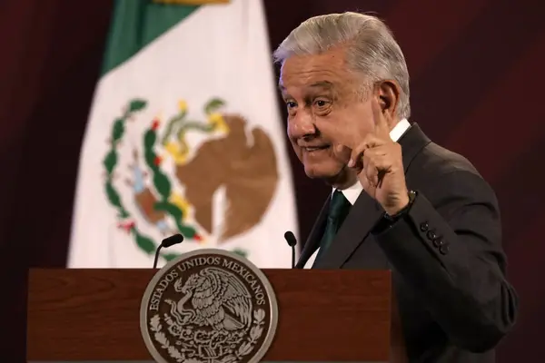 November 2023 Mexico City Mexiko Mexikos President Andres Manuel Lopez — Stockfoto