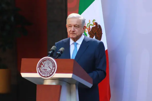 Listopada 2023 Mexico City Meksyku Prezydent Meksyku Andres Manuel Lopez — Zdjęcie stockowe