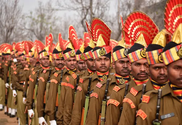 November 2023 Srinagar Kashmir India New Recruits Indian Border Security — Stock Photo, Image
