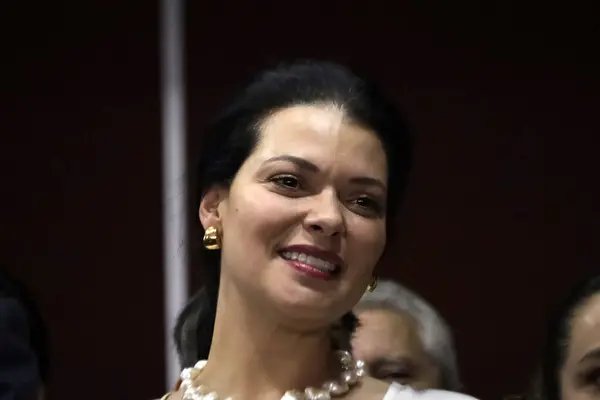 Listopadu 2023 Mexico City Mexiko Manželka Bývalého Mexického Ministra Zahraničí — Stock fotografie