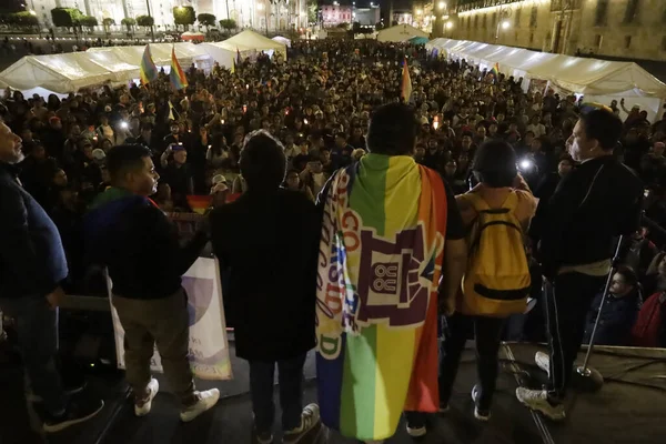 Novembre 2023 Mexico Mexique Communauté Lgbttti Proteste Pour Demander Des — Photo