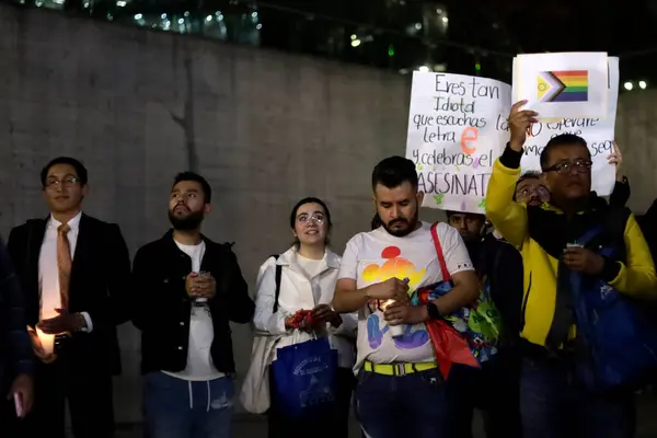 Novembre 2023 Mexico Mexique Communauté Lgbttti Proteste Pour Demander Des — Photo