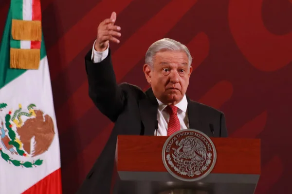 Kasım 2023 Mexico City Meksika Meksika Başkanı Andres Manuel Obrador — Stok fotoğraf