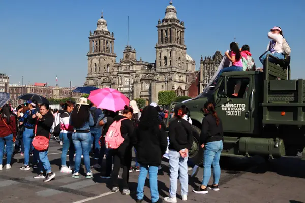 Novembre 2023 Città Del Messico Messico Gli Insegnanti Prendono Parte — Foto Stock