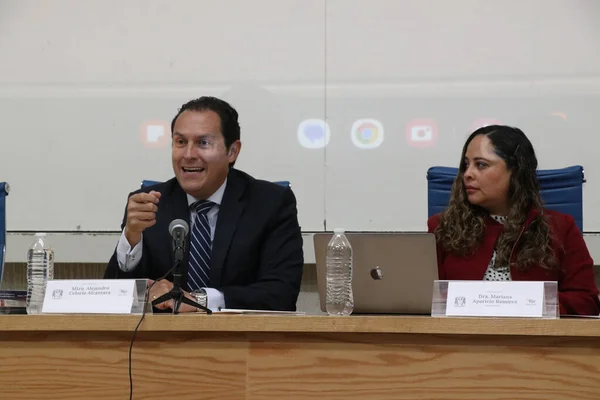 November 2023 Mexiko Stadt Mexiko Lehrer Alejandro Celorio Alcntara Und — Stockfoto