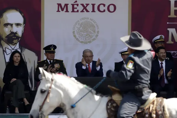 Noviembre 2023 Ciudad México México Presidente México Andrés Manuel López —  Fotos de Stock