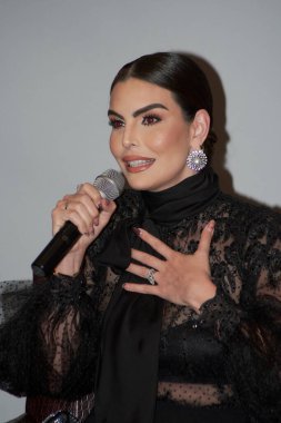 20 Kasım 2023, Mexico City: Cynthia de la Vega Miss Universe 'in yeni müdürü ve Tayland' ın yeni iş kadını kurucusu ve CEO 'su JKN Global Group Public Limited Anne Jakkaphong Jakrajutatip
