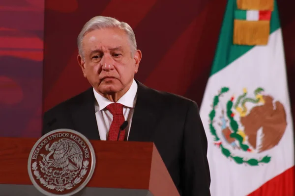 Meksika Mexico City Kasım 2023 Meksika Cumhurbaşkanı Andrs Manuel Lpez — Stok fotoğraf