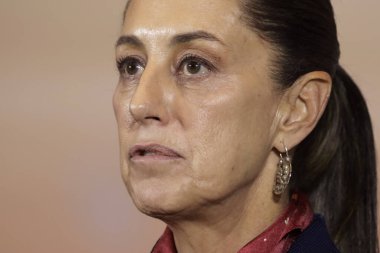 27 Kasım 2023, Mexico City, Meksika: Ulusal Yenilenme Hareketi partileri, İşçi Partisi ve Yeşiller Partisi 'nin başkanlığı için tek aday Claudia Sheinbaum takımını takdim etti.