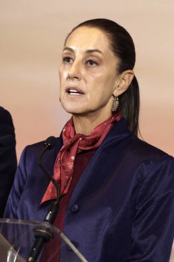 27 Kasım 2023, Mexico City, Meksika: Ulusal Yenilenme Hareketi partileri, İşçi Partisi ve Yeşiller Partisi 'nin başkanlığı için tek aday