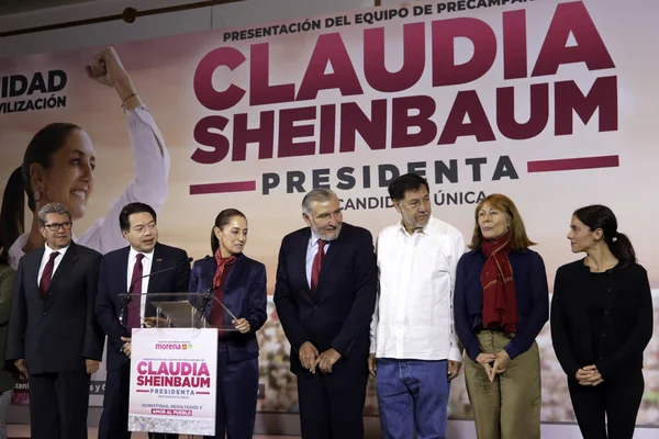 November 2023 Mexico City Mexico Claudia Sheinbaum Enige Kandidaat Voor — Stockfoto