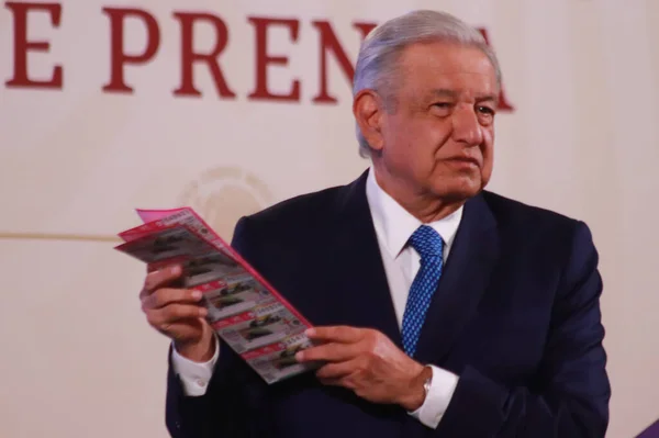 November 2023 Mexiko Stadt Mexiko Der Mexikanische Präsident Andrs Manuel — Stockfoto