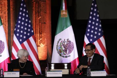 6 Aralık 2023, Mexico City, Meksika: ABD Hazine Bakanı, Janet Yellen ve Hazine ve Kamu Kredi Bakanı