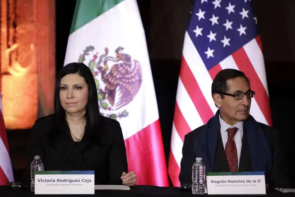 Aralık 2023 Mexico City Meksika Hazine Kamu Kredi Bakanı Rogelio — Stok fotoğraf
