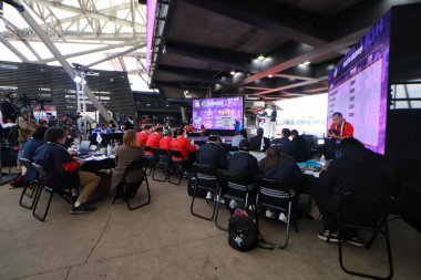 7 Aralık 2023, Mexico City, Meksika Softball League 'in ilk taslağı Charros de Jalisco, Olmecas de Tabasco, Aguila de Veracruz, Bravos de Len gibi katılımcı takımlar için düzenlenmiştir.