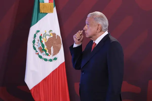 Δεκεμβρίου 2023 Πόλη Του Μεξικού Μεξικό Σήμερα Πρωί Πρόεδρος Του — Φωτογραφία Αρχείου