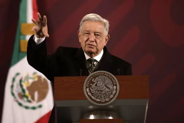 December 2023 Mexico City Mexico President Mexico Andres Manuel Lopez — Stock Photo, Image
