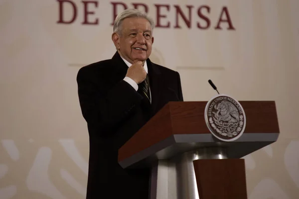 Diciembre 2023 Ciudad México México Presidente México Andrés Manuel López — Foto de Stock