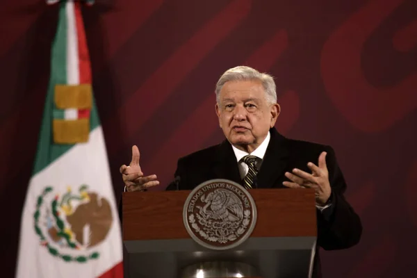 December 2023 Mexico City Mexiko Mexikos President Andres Manuel Lopez — Stockfoto