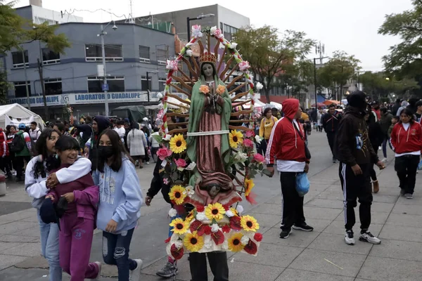 December 2023 Mexico City Mexico Millions Parishioners Visit Basilica Guadalupe — Stock Photo, Image