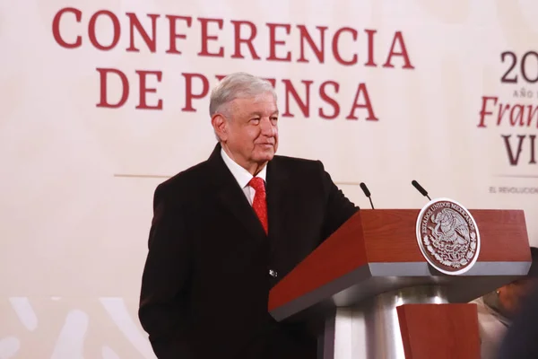 Aralık 2023 Mexico City Meksika Meksika Başkanı Andres Manuel Lopez — Stok fotoğraf
