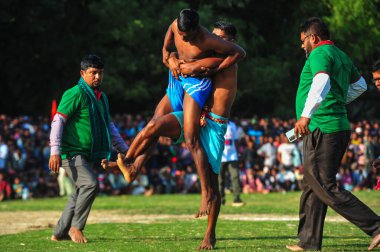 16 Aralık 2023 Sunamgonj- Sylhet-Bangladeş: Bangladeş 'in Büyük Zafer Günü ve Bangladeş' in 53. Bağımsızlık Yıldönümü münasebetiyle Sylhet 'in Sunamganj bölgesindeki Jayanagar Bazar bölgesinde