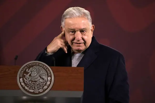 Dezembro 2023 Cidade México México Presidente México Andres Manuel Lopez — Fotografia de Stock